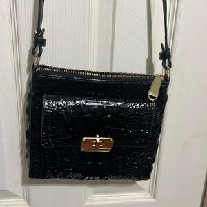 Brahmin black crossbody purse